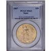 Image 1 : 1907 $20 Arabic Numerals MS63 PCGS. The appealingly lu