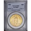 Image 1 : 1908 $20 No Motto MS65 PCGS. The bright, satiny, matte