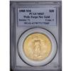 Image 3 : 1908 $20 No Motto, Wells Fargo MS67 NGC. An outstandin