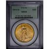 Image 1 : 1910-D $20 MS64 PCGS. Vibrant luster and rich peach to