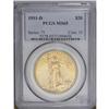 Image 1 : 1911-D $20 MS65 PCGS. The surfaces are slightly matte
