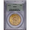 Image 3 : 1914 $20 MS64 PCGS. Despite the disparity in mintage f