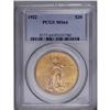 Image 1 : 1922 $20 MS64 PCGS. Satiny copper-gold surfaces that l
