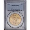 Image 3 : 1923 $20 MS65 PCGS. Boldly struck with pleasing straw-