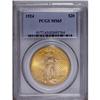 Image 1 : 1924 $20 MS65 PCGS. An attractive mix of peach and yel