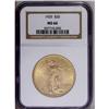 Image 3 : 1925 $20 MS66 NGC. Dazzling, intensely lustrous surfac