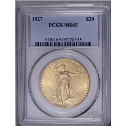1927 $20 MS65 PCGS. A high quality type coin that exhi