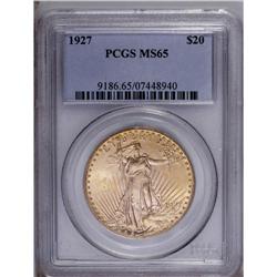 1927 $20 MS65 PCGS. The luster washes off of this fros