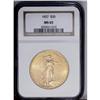 Image 1 : 1927 $20 MS65 NGC. Lustrous apricot-gold surfaces exhi