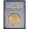 Image 1 : 1928 $20 MS63 PCGS. A lustrous khaki-gold type coin, c