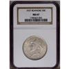 Image 1 : 1937 50C Roanoke MS67 NGC. Satiny and blemish-free wit