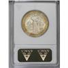Image 2 : 1937 50C Roanoke MS67 ANACS. Concentric golden-green t