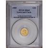 Image 1 : 1905 G$1 Lewis and Clark MS62 PCGS. Brilliant and sati