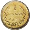 Image 2 : 1853 25C Liberty Round 25 Cents, BG-209, Low R.7, MS63