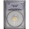 Image 1 : 1854 $1 Liberty Octagonal 1 Dollar, BG-508, High R.4,