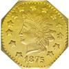 Image 1 : 1875 $1 Indian Octagonal 1 Dollar, BG-1125, Low R.5, M