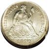 Image 1 : 1890 10C Seated Dime--Broadstruck--MS66 NGC. An uncent