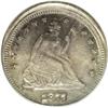 Image 1 : 1877-S 25C Seated Quarter--Struck 5% Off Center--MS64