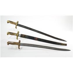 3 US Model 1862 Civil War Zouave Bayonets