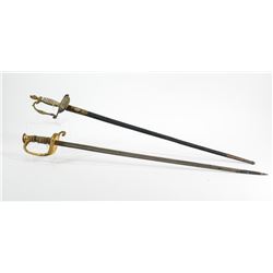 Two US Navy Officers Swords