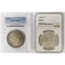 TWO MORGAN DOLLARS: