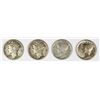 Image 1 : FOUR MERCURY DIMES: