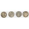 Image 2 : FOUR MERCURY DIMES: