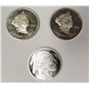 Image 1 : (3) ONE OUNCE SILVER ROUNDS