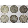 Image 1 : (6) MORGAN SILVER DOLLARS