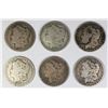 Image 1 : (6) MORGAN SILVER DOLLARS