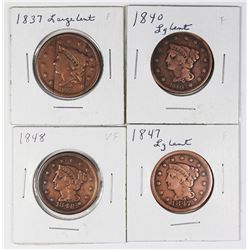 (4) LARGE CENTS