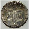 Image 1 : 1852 THREE CENT SILVER