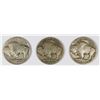 Image 2 : THREE BUFFALO NICKELS: