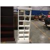 Image 1 : SOLID WOOD WHITE PAINTED CURIO/BOOKSHELF (21.5"W X 60.75"H X 9.5"D)