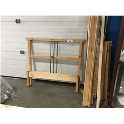 TWIN PINE BEDFRAME (HEADBOARD/FOOTBOARD & RAILS)