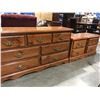 Image 1 : DRESSER (58.5" X 18" X 31") & 2 NIGHT STANDS (21" X 18" X 23")