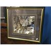 Image 8 : LOT OF 5 PCES (WOODEN FRAMED MIRROR WITH BEVELED GLASS/FRAMED POLAR BEAR CUBS PRINT BY AMNERIS