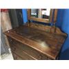 Image 2 : ANTIQUE 3-DRAWER DRESSER WITH MIRROR - GOOD CONDITION