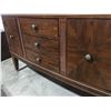 Image 3 : CHINA CABINET & HUTCH 4-DOOR & 3 DRAWERS, BEVELED GLASS, LIGHTED & MATCHING BUFFET