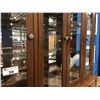 Image 5 : CHINA CABINET & HUTCH 4-DOOR & 3 DRAWERS, BEVELED GLASS, LIGHTED & MATCHING BUFFET