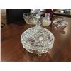 Image 2 : 7 PCE DECORATIVE ITEMS PINWHEEL CANDY DISH/GLASS TURTLE/ASHTRAY/VASES/PINWHEEL BOWL &  BUD VASE
