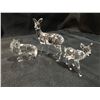 Image 1 : SWAROVSKI CRYSTAL - 3-PCE INCLUDES: DEER/FAWN & WOLF