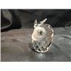 Image 3 : SWAROVSKI CRYSTAL - 4-PCE INCLUDES: OWL/TIGER CUB/BIRDS AT FEEDER & HEART