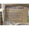 Image 3 : SUNCAST HORIZONTAL STORAGE SHED - 3 DOOR LOCKING SYSTEM/LOW PROFILE/34 CUBIC FT MODEL BMS2500 4'5"