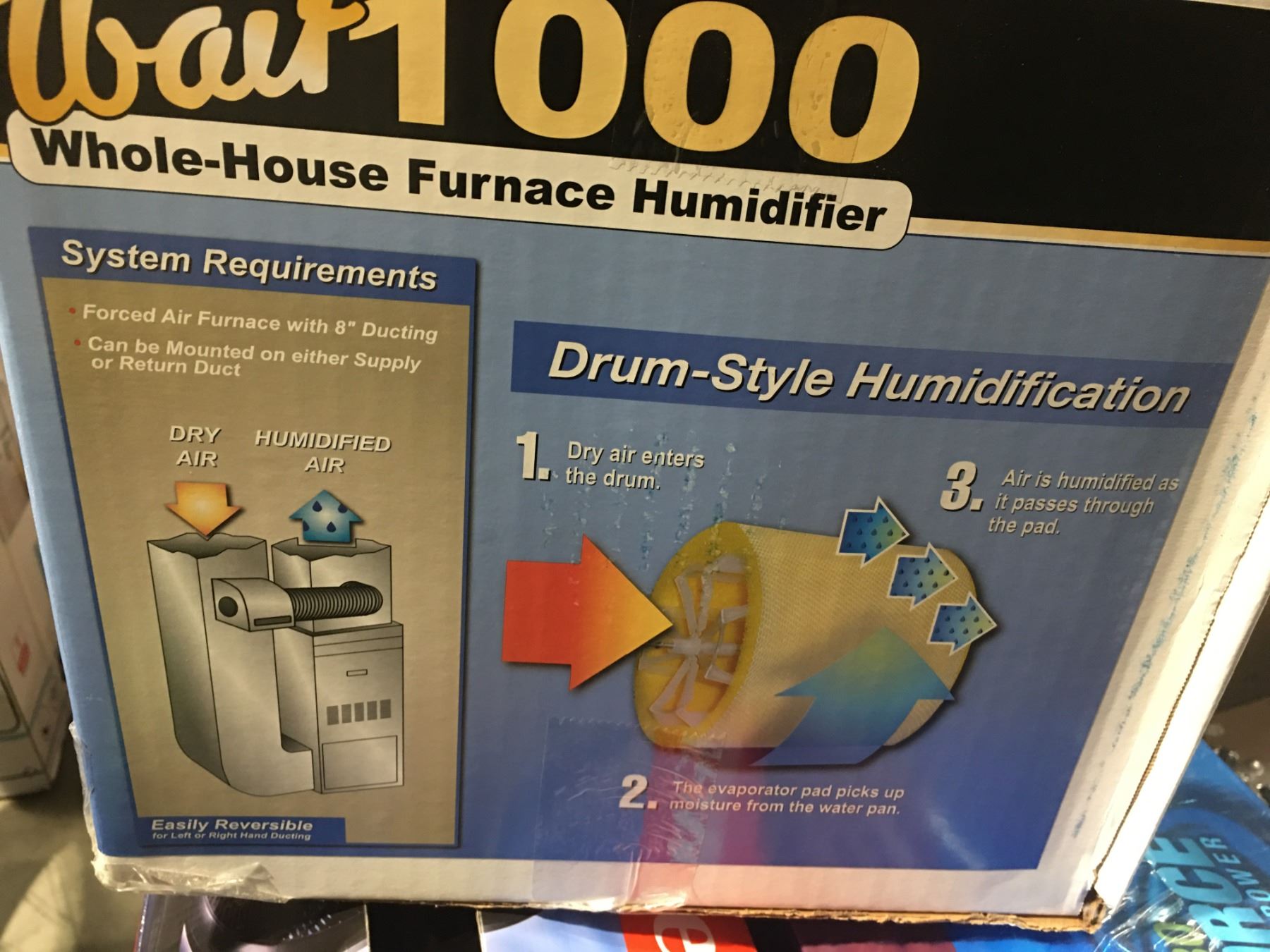 WAIT 1000 WHOLE-HOUSE FURNACE HUMIDIFIER - 15-GAL DAILY OUTPUT CAPACITY ...