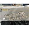 Image 1 : JIB GU10 4" RECESSED POTLIGHTS - BULBS NOT INCLUDED - X 2 PACKS OF 6 - B