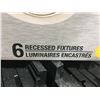Image 2 : JIB GU10 4" RECESSED POTLIGHTS - BULBS NOT INCLUDED - X 2 PACKS OF 6 - F