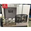 Image 1 : GLOBE ALIYA 4-LIGHT CHANDELIER BLACK - B