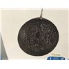 Image 2 : UBERHAUS 1-LIGHT PENDANT FIXTURE RAFIYA SERIES, BLACK HEMP ROPE FINISH SHADE 13.8" X 13.8"