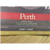 Image 2 : PERTH BRUSHED NICKEL CLEAR & FROSTED DOUBLE GLASS 4-LIGHT FIXTURE